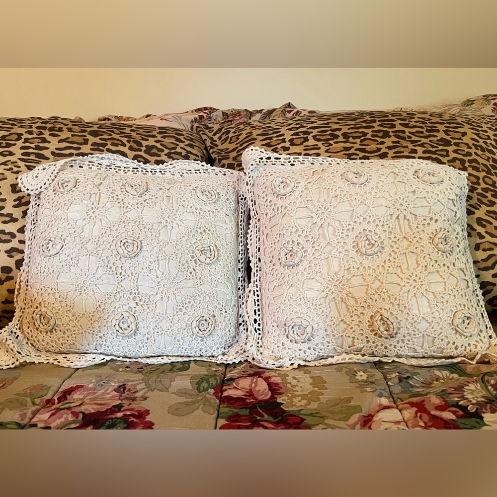 Set of Crochet Pillows